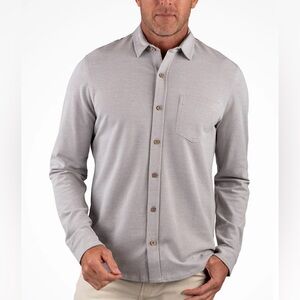 Tailor Vintage Men’s Large Knit Shirt Stretch Birdseye Pique